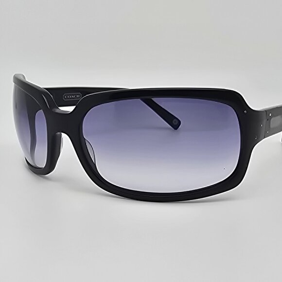 Coach Samantha S425 Black Frame Blue Gradient Lens Sunglasses w/ Case 63-18-110 - Picture 3 of 15